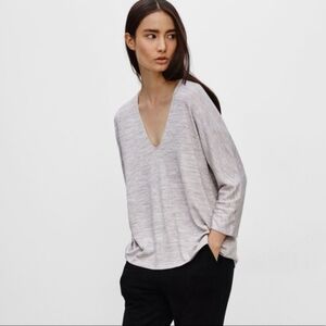 Aritzia Aneta V-Neck Sweatshirt